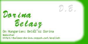 dorina belasz business card